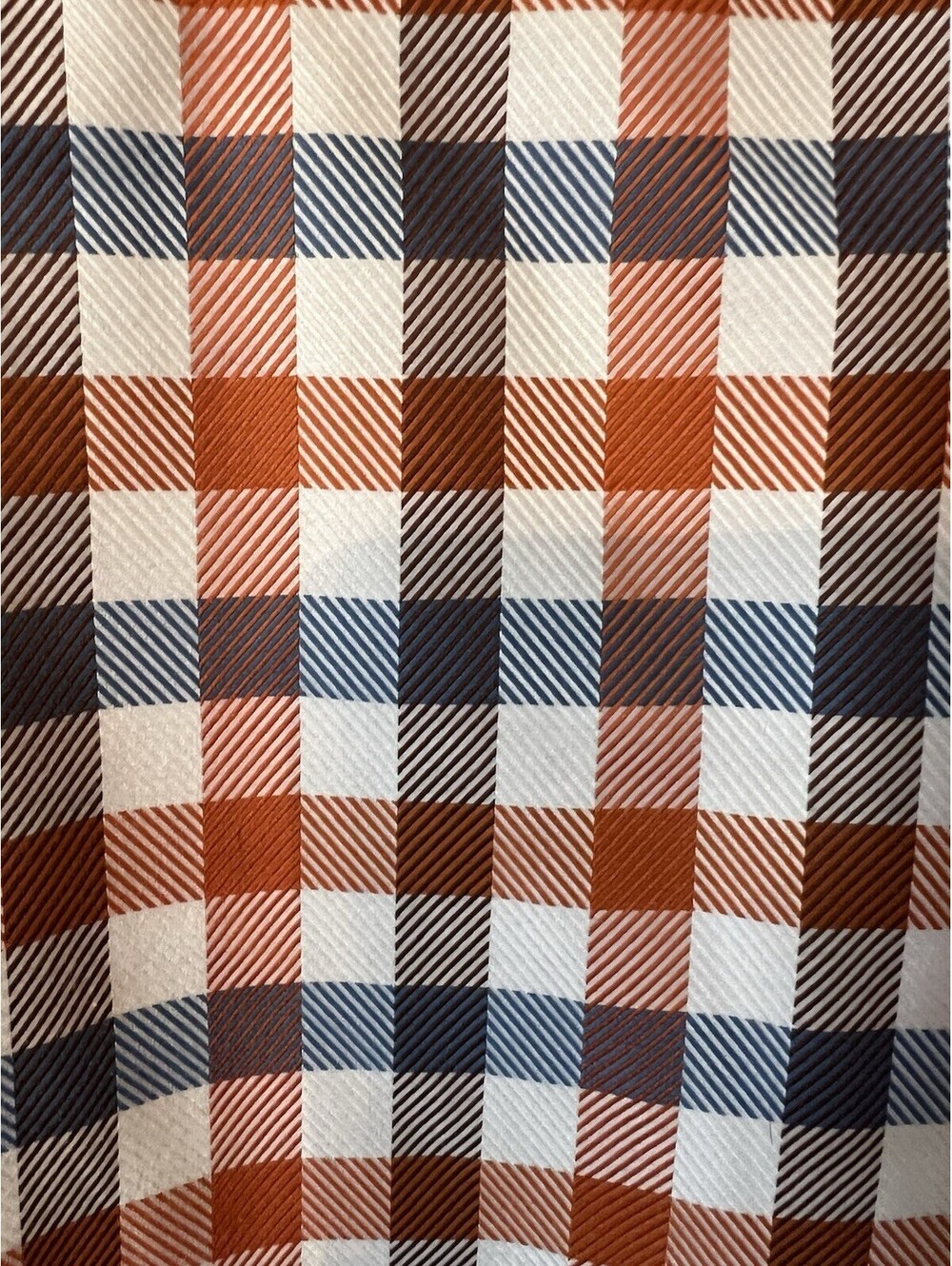 Johnston & Murphy Shirt XXL US Blue Check Flip Cuff Button Up Long Sleeve Mens - Picture 10 of 15